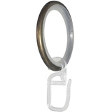 GARESA Gardinenring »Ring mit Haken«, (20 St.), für Durchmesser bis 20mm, einfache Montage, goldfarben