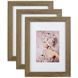 Ideal Trend Bilderrahmen Eiche braun 30x45 cm 3er Set