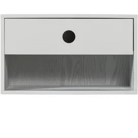 Woood Tchibo - Woood Hängetisch Nancy hängend MDF, modern lackiert, Grau Nebel, platzsparend mit Schublade