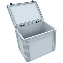 VARIA Group DDEB305 Eurobehälter / Euro Box mit Scharnierdeckel