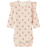 luksusbaby Lil' atelier baby Damen Nbflavo Eve Ls Slim Body Lil, Silver Peony, Numeric_80 - numeric_80
