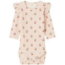 luksusbaby Lil' atelier baby Damen Nbflavo Eve Ls Slim Body Lil, Silver Peony, Numeric_80 - numeric_80