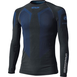 Held 3D-Skin Cool Top, Funktionsshirt langarm Damen - Schwarz/Blau - L