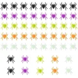 SSHUIKKAI 50 Stück Gummispinne, Spinne Spielzeug, Fake Spinne, Spinne Halloween Groß, Plastik Spinne, for Halloween Parties, Fool's Day(50pieces)
