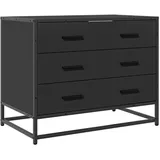 vidaXL Schubladenschrank Holzwerkstoff 70x41x56 cm Schwarz