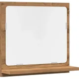 vidaXL Badspiegel mit Ablage Artisan-Eiche 40x11x37 cm Holzwerkstoff