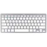 Trust 24653, Mini, Kabellos, Bluetooth QWERTZ Silber,