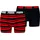 Puma MEN EVERYDAY PLACED LOGO BOXERS 2P rot/schwarz L 2er Pack