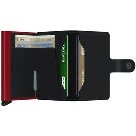 Secrid Miniwallet Unisex Kartenetui matte black & red
