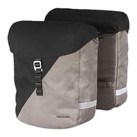 Racktime Vida 2.0 Doppel-Gepäckträgertasche 2x12L – schwarz/grau - Einheitsgröße