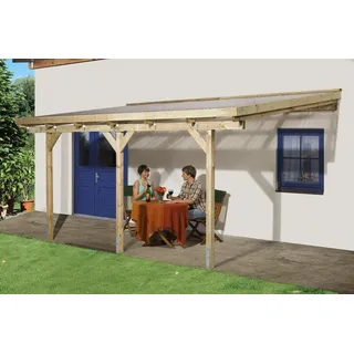 Weka Terrassenüberdachung 671 424 x 267 x 257 cm natur