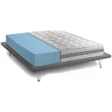 Talamo Italia - Doppelmatratze Sveva, Herausnehmbare Matratze aus Memory Foam und Waterfoam, 100% Italy, Anti-milbe und hypoallergen, Cm 140x200 h21