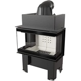 Kratki Kaminofeneinsatz NBC/BSL/P/680/280, 3-seitige Verglasung, Maße in cm: H124,5 x B75,2X T50,20, Brennstoff: Holz, Nennwärmeleistung 7 kW, Energieeffizienzklasse A+, EEI 111,4