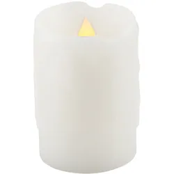 LED Kerze Wohn Schlaf Zimmer Dekoration Stand Steh Lampe weiß Batterie Deko Leuchte