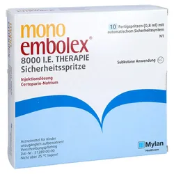 MONO EMBOLEX 8.000 I.E. Therapie Sicherheitsspr. 10 St