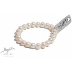 Perlenarmband ADELIA ́S "Damen Perlenschmuck Süsswasser Perlen Armband ( 19 cm )", weiß, Armbänder, Damen, 19, Damen Perlenschmuck
