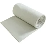 Wometo Premium Fleecedecke melange OekoTex 130x160 ca. 550g extra dick - weiß meliert (Bi-Color) mit Anti-Pilling und Qualitäts-Kettelrand weiß