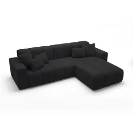 GRAINGOLD Ecksofa Nork Schwarz Rechts