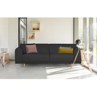 3-Sitzer OTTO HOME "Maroon", schwarz, B:236cm H:82cm T:96cm, Struktur grob ( 100% POLYPROPYLEN;Struktur fein ( 100% Polyester);Struktur (100% Polyester), Sofas, in skandinavischem Design, mit losen Kissen