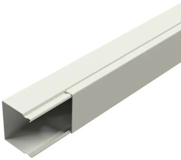 Niedax Leitungsschutzkanal60 x60 mm, Länge 2m, Stahl verzinkt, reinweiß