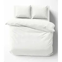 One Home Bettwäsche Unifarben Einfarbig, Renforcé, 3 teilig, Baumwolle