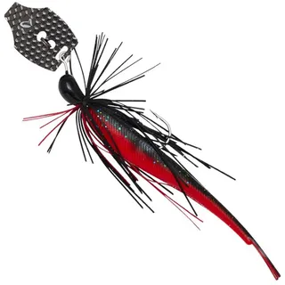 Savage Gear Skirtedjig Crazy Swim Jig 12,5cm 14,5g, Farbe:Black N Red