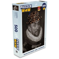 MuchoWow Puzzle Wilhelm von Oranien – Kunst – Pantherdruck, 500 Puzzleteile, Foto-Puzzle, Bilderrätsel, Puzzlespiele, Spielzeug bunt