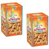 La Perruche Brauner Rohrzucker Würfel 2 x 750 g - Natürlicher Genuss für Kaffee & Tee