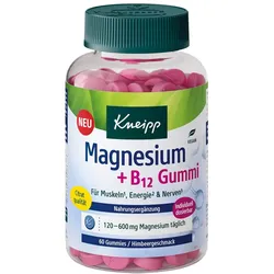 KNEIPP Magnesium+B12 Gummi Himbeer 60 St