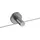 Interdeco MITTELTRÄGER FÜR SEILSPANNGARNITUR / SEILSPANNER SET Voyage 4 cm, Vernickelt