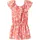 NAME IT Mädchen Nkfvinaya Ss Playsuit Fffff Noos, Fusion Coral, 164 cm