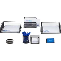Relaxdays Schreibtisch Organizer Set 7-teilig Schwarz