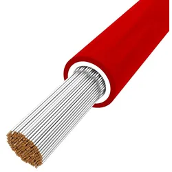 1m Solarkabel Photovoltaik 1x4mm2 0,6/1kV rot