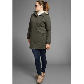 POLARINO Outdoorjacke POLARINO, Damen, Gr. 48, grün (olivgrün), Web, Obermaterial: 100% Polyester. Futter: 100% Polyester.