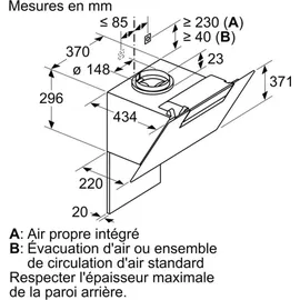 Siemens LC87KEM60 Kopffreihaube 80 cm schwarz