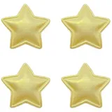 20 Stück Stoff Stern Applikationen 3,5cm,PU Glanz,DIY Deko Accessoires