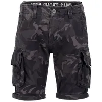 Alpha Industries Herren Crew Short Camo Für Cargos, Black Camo, 31 EU