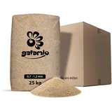 GALAMIO Quarzsand Sand Spielsand Sandkastensand Filtersand Poolsand Rasensand Vogelsand Aquariensand Terrariensand Teichsand Streusand 0,7-1,2mm 25kg Sack / 1 Karton Wolff & Müller