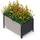 upyard Modernbox 78 x 52 x 48 cm Grau