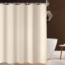 lerores Duschvorhang 220 x 180 cm beige