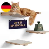 Kletterwand Katzen Hängematte Inkl. 2X Katzentreppe Wand & Befestigungsmaterial