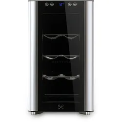 Les Petits Champs Weinkühlschrank CAVS8 / 8 Flaschen / 11°C bis 18°C / Digitales Bedienfeld / Leise / 3 Metallregale