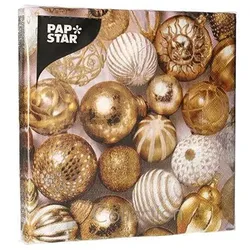 PAPSTAR Weihnachts-Motivservietten "Golden X-Mas"