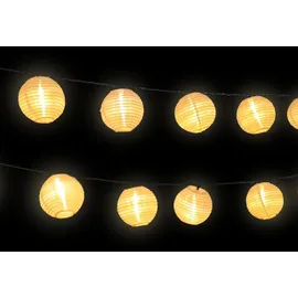 lqwell LQWELL® Solar Lichterkette Lampions 2x 8M 30LED 2 Modi, Aussen, Solar Laternen, Wasserdicht Solar Hängelampe Gartendeko Warmweiß