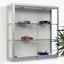 Glasvitrine Modellautos mit Beleuchtung