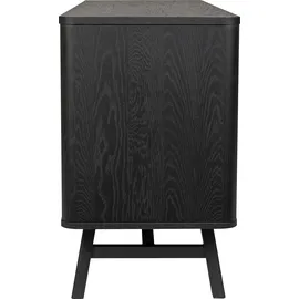 Woodman Sideboard, im skandinavischen Design, schwarz, , 38869034-0 B/H/T: 140 cm x 75 cm x 45 cm,