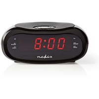 Nedis Nedis, Digital-Wecker-Radio LED-Anzeige AM/FM Snooze-Funktion Sleep Timer Anzahl Alarme: 2 Schwarz