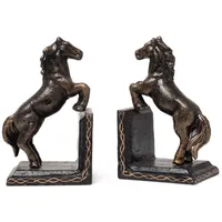 moritz Buchstütze Gußeisen Pferd 8x9x15 cm Schwarz 2 St.