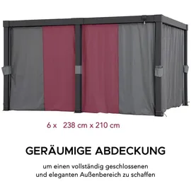 Sunjoy Vorhang für Matterhorn Multi-Pergola 306 x 406 cm Grau/Mehrfarbig