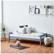 Home Affaire Kinderbett ECO One 70 x 160 cm Kiefer massiv grau